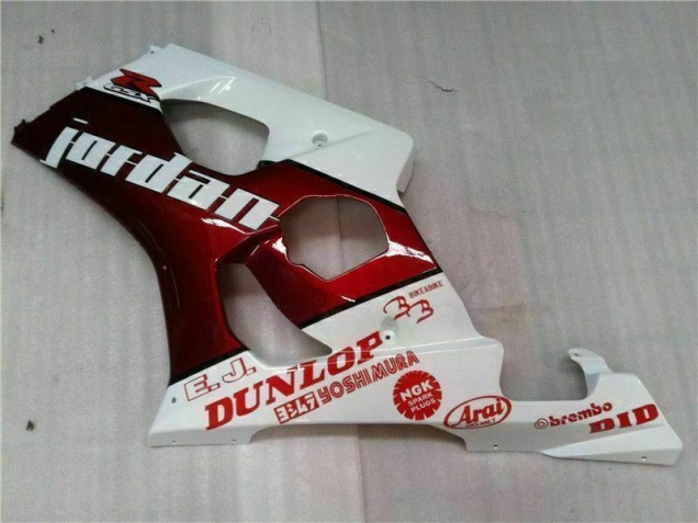 Rouge Blanc Carénage Moto GSXR 1000 K3 03-04 Rouge Blanc Carénage Moto GSXR 1000 K3 03-04