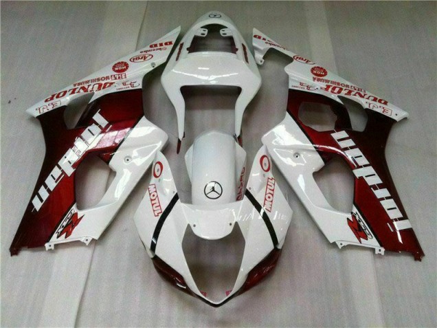 Rouge Blanc Carénage Moto GSXR 1000 K3 03-04 Rouge Blanc Carénage Moto GSXR 1000 K3 03-04