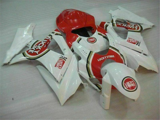 Rouge Blanc Carénage Moto GSXR 1000 K7 07-08 Rouge Blanc Carénage Moto GSXR 1000 K7 07-08