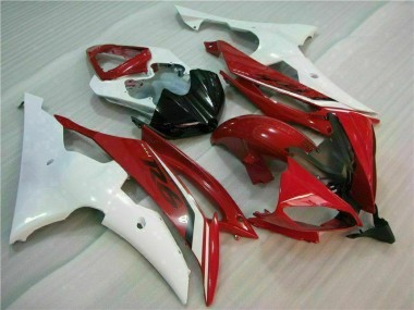 Rouge Blanc Carénage Moto R6 08-16