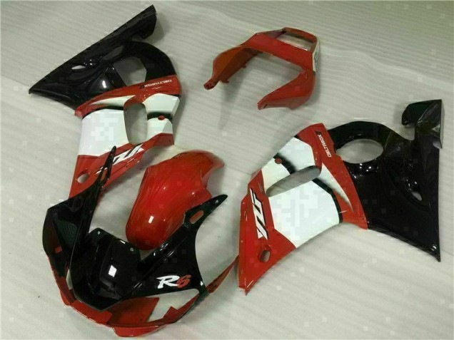 Rouge Blanc Carénage Moto R6 98-02
