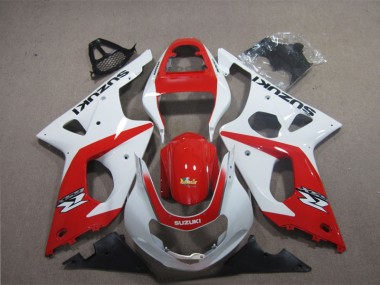 Rouge Blanc Carénages Moto GSXR 1000 K3 03-04