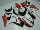 Rouge Blanc Carénages Moto GSXR 1000 K7 07-08 Rouge Blanc Carénages Moto GSXR 1000 K7 07-08