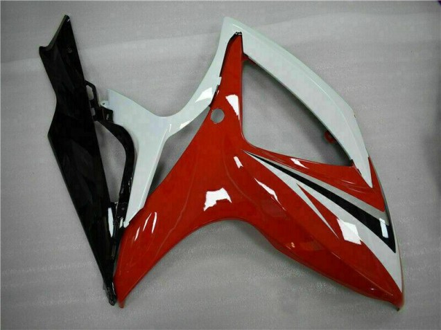 Rouge Blanc Carénages Moto GSXR 600 / 750 K6 06-07 Rouge Blanc Carénages Moto GSXR 600 / 750 K6 06-07