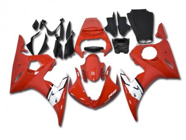 Rouge Blanc Carénages Moto R6 03-05