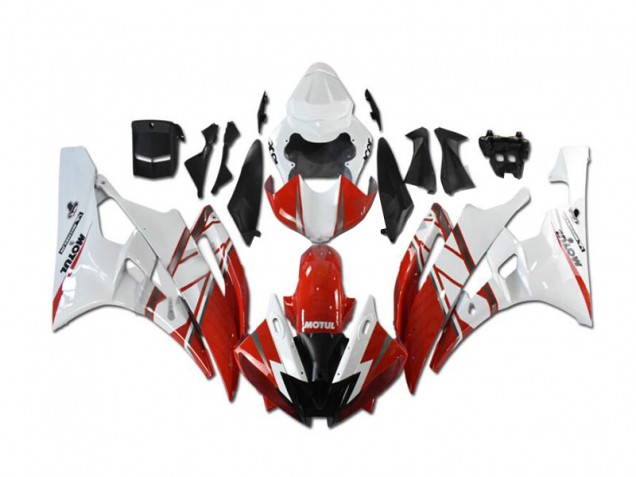 Rouge Blanc Carénages Moto de Rechange R6 06-07 Rouge Blanc Carénages Moto de Rechange R6 06-07