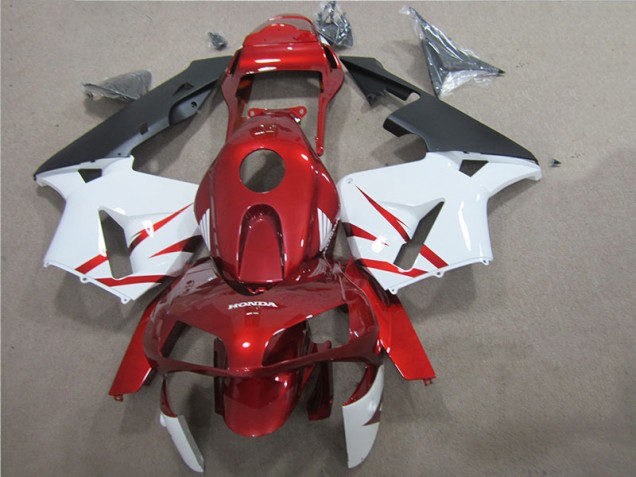 Rouge Blanc Carrosserie Moto CBR 600 RR 05-06 Rouge Blanc Carrosserie Moto CBR 600 RR 05-06