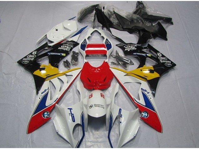 Rouge Blanc Jaune Carénage Moto S1000RR 09-14 Rouge Blanc Jaune Carénage Moto S1000RR 09-14