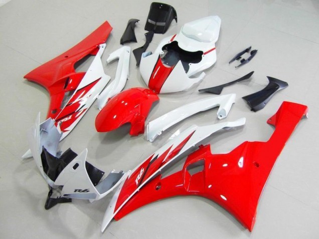 Rouge Blanc Kit Carénages Motos & Plastique R6 06-07 Rouge Blanc Kit Carénages Motos & Plastique R6 06-07
