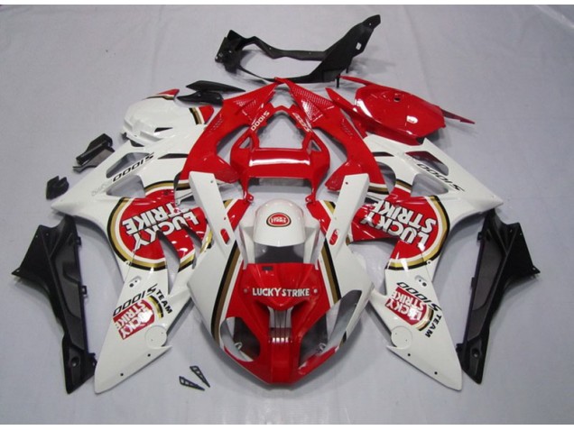 Rouge Blanc Lucky Strike Carénage Moto S1000RR 09-14