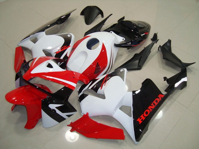 Rouge Blanc Noir Carénage Moto CBR 600 RR 05-06 Rouge Blanc Noir Carénage Moto CBR 600 RR 05-06