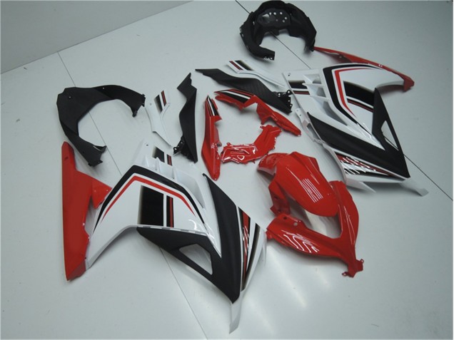 Rouge Blanc Noir Carénage Moto EX300 13-16 Rouge Blanc Noir Carénage Moto EX300 13-16
