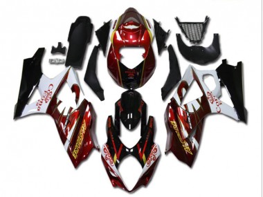 Rouge Blanc Noir Carénage Moto GSXR 1000 K7 07-08