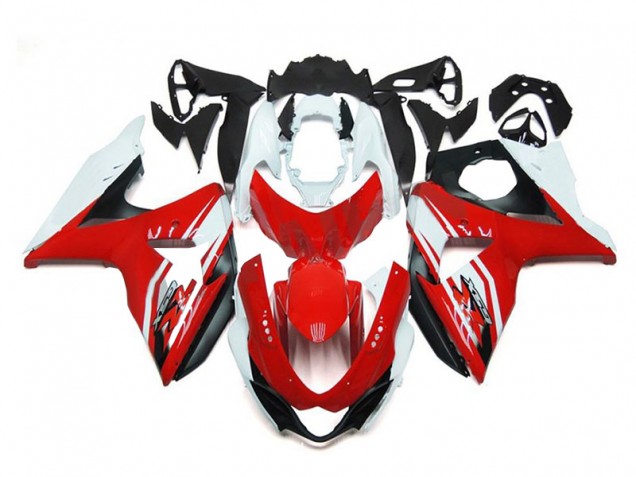 Rouge Blanc Noir Carénage Moto GSXR 1000 K9 09-16 Rouge Blanc Noir Carénage Moto GSXR 1000 K9 09-16