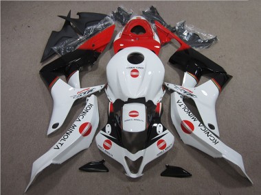 Rouge Blanc Noir Konica Minolta Carénage Moto CBR 600 RR 07-08