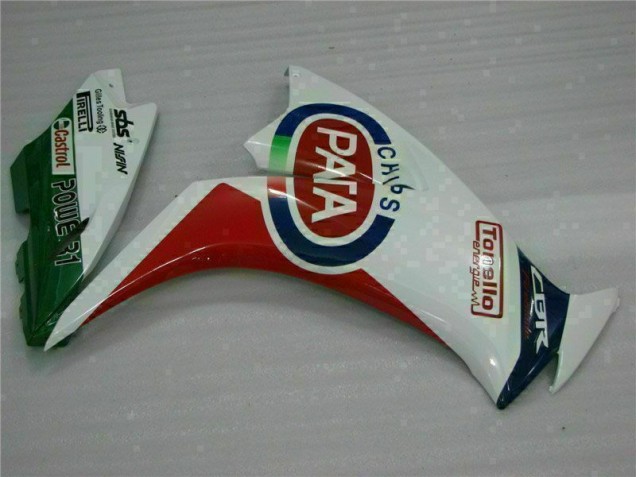 Rouge Blanc PATA Carénages Moto CBR 1000 RR 12-16 Rouge Blanc PATA Carénages Moto CBR 1000 RR 12-16