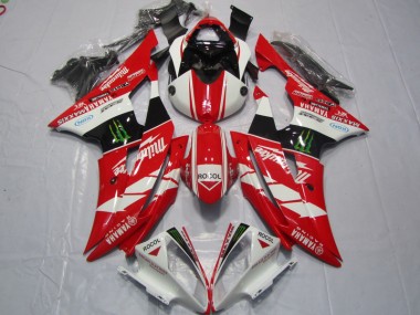 Rouge Blanc Rocol Carénage Moto R6 08-16