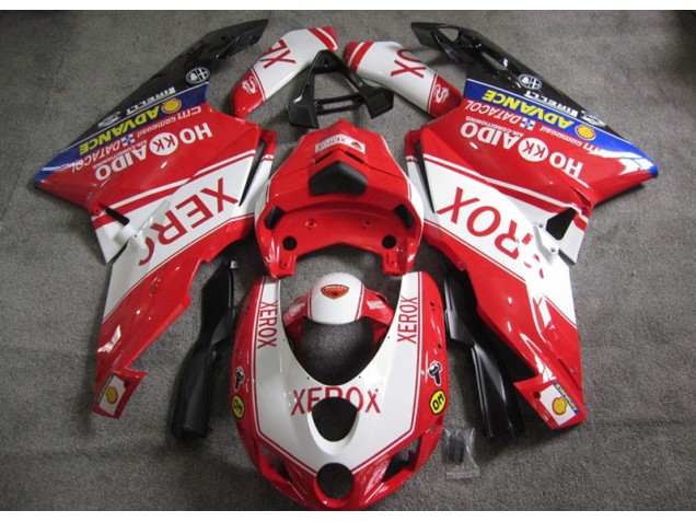 Rouge Blanc Xerox Carénage Moto Ducati 749 05-06 Rouge Blanc Xerox Carénage Moto Ducati 749 05-06