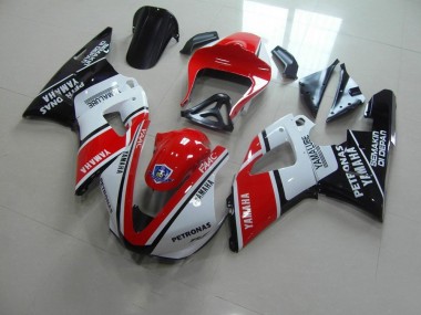 Rouge Blanc Yamalube Courses Carénage Moto R1 00-01