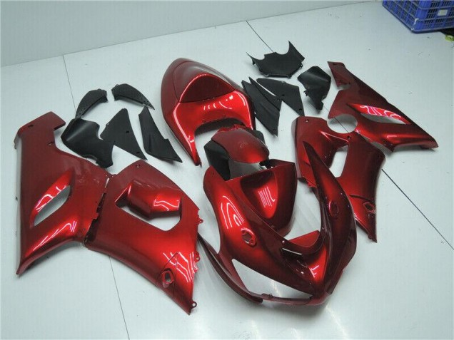 Rouge Bonbon Carénage Moto ZX6R 05-06