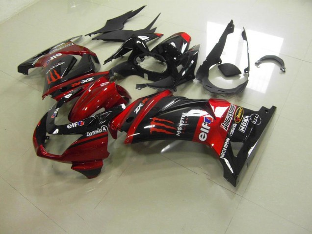 Rouge Bonbon Monster Carénage Moto ZX 250R 08-12 Rouge Bonbon Monster Carénage Moto ZX 250R 08-12