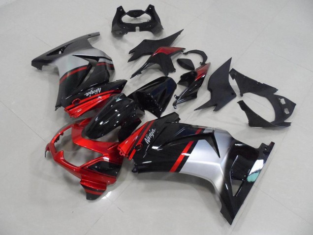 Rouge Bonbon Noir Argent Carénage Moto ZX 250R 08-12