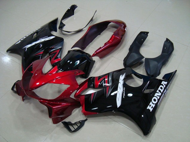 Rouge Bonbon Noir Carénage Moto CBR 600 F4i 04-07 Rouge Bonbon Noir Carénage Moto CBR 600 F4i 04-07