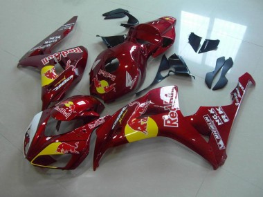 Rouge Bonbon Red Bull Carénage Moto CBR 1000 RR 06-07