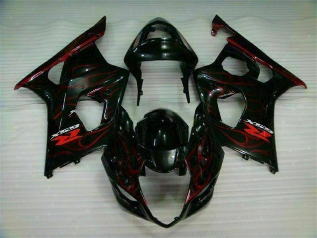 Rouge Flamme Carénage Moto GSXR 1000 K3 03-04 Rouge Flamme Carénage Moto GSXR 1000 K3 03-04