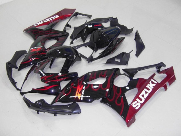 Rouge Flamme Carénage Moto GSXR 1000 K5 05-06