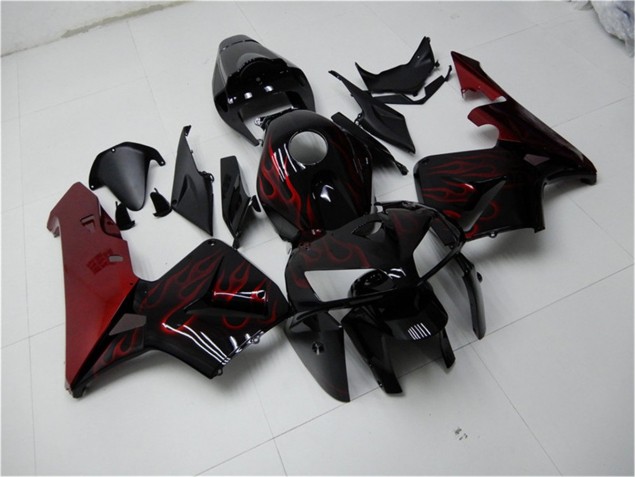 Rouge Flamme Noir Carénage Moto CBR 600 RR 05-06 Rouge Flamme Noir Carénage Moto CBR 600 RR 05-06