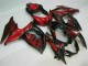 Rouge Flamme Noir Carénage Moto GSXR 1000 K9 09-16 Rouge Flamme Noir Carénage Moto GSXR 1000 K9 09-16