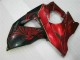 Rouge Flamme Noir Carénage Moto GSXR 1000 K9 09-16 Rouge Flamme Noir Carénage Moto GSXR 1000 K9 09-16