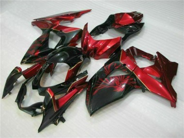 Rouge Flamme Noir Carénage Moto GSXR 1000 K9 09-16