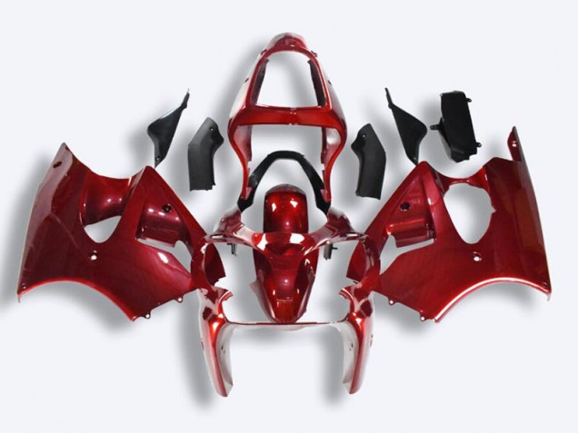Rouge Kit Carénages Motos Complet ZX6R 00-02