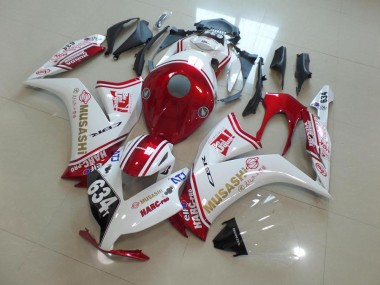 Rouge Musashi Carénage Moto CBR 1000 RR 12-16