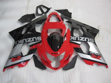 Rouge Noir Argent Carénage Moto GSXR 600 K4 04-05