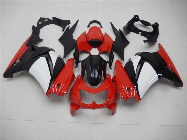 Rouge Noir Blanc Carénage Moto EX250 08-12 Rouge Noir Blanc Carénage Moto EX250 08-12