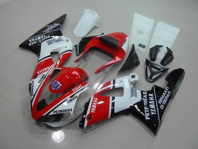 Rouge Noir Brillant Carénage Moto R1 00-01