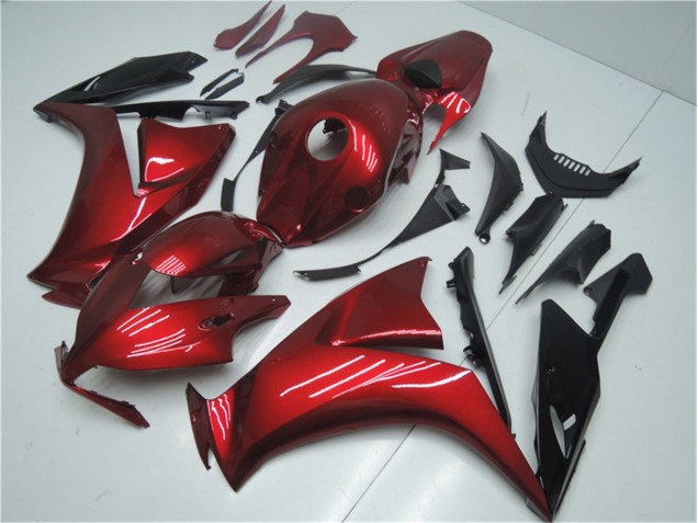 Rouge Noir Carénage Moto CBR 1000 RR 12-16 Rouge Noir Carénage Moto CBR 1000 RR 12-16