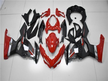 Rouge Noir Carénage Moto EX400 18-23
