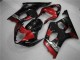 Rouge Noir Carénage Moto GSXR 1000 K3 03-04 Rouge Noir Carénage Moto GSXR 1000 K3 03-04