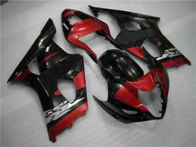 Rouge Noir Carénage Moto GSXR 1000 K3 03-04 Rouge Noir Carénage Moto GSXR 1000 K3 03-04