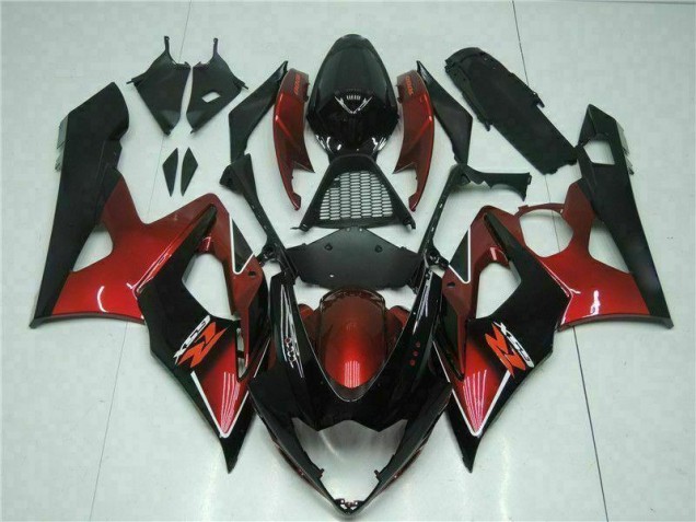 Rouge Noir Carénage Moto GSXR 1000 K5 05-06