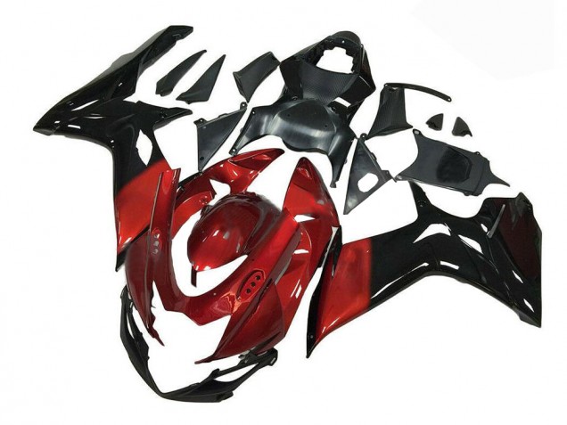 Rouge Noir Carénage Moto GSXR 600 / 750 K11 11-24