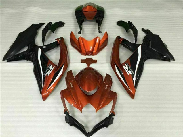 Rouge Noir Carénage Moto GSXR 600 / 750 K8 08-10 Rouge Noir Carénage Moto GSXR 600 / 750 K8 08-10