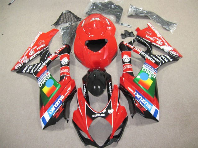 Rouge Noir Carénage Moto GSXR 600 K4 04-05 Rouge Noir Carénage Moto GSXR 600 K4 04-05