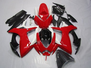 Rouge Noir Carénage Moto GSXR 600 K6 06-07
