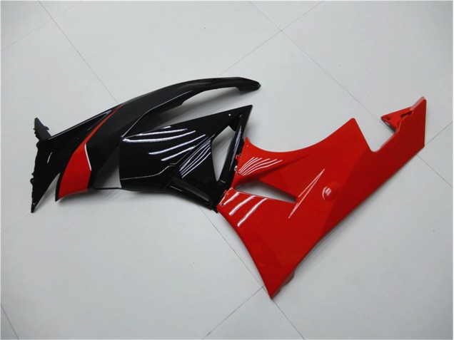 Rouge Noir Carénage Moto ZX6R 09-12 Rouge Noir Carénage Moto ZX6R 09-12