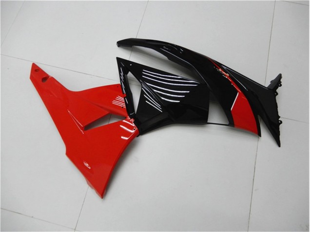 Rouge Noir Carénage Moto ZX6R 09-12 Rouge Noir Carénage Moto ZX6R 09-12